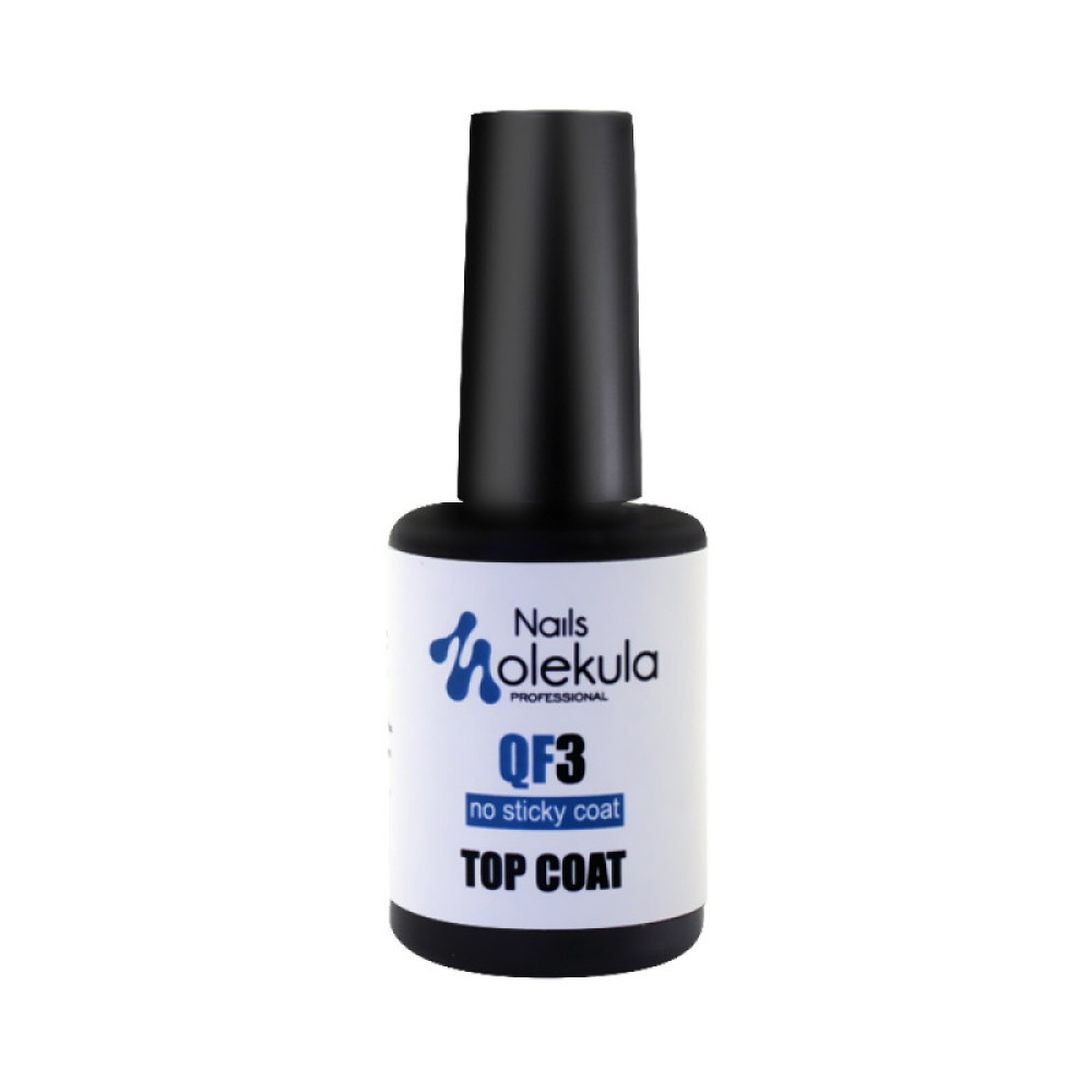 Топ для геля и гель-лака без липкого слоя Nails Molekula QF3 No Sticky Top Coat. 12 мл