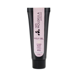 Полигель Nails Molekula Poly Gel 03 Cover Beige. светло-бежевый. 15 мл