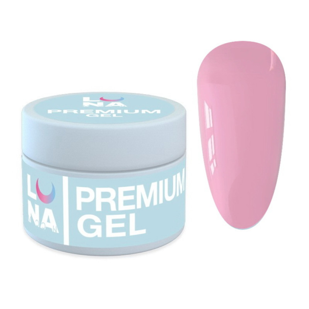 Гель для наращивания Luna Premium Gel 15 розовая роза 30 мл