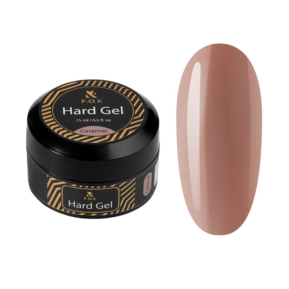 Гель F.O.X строительный жидкий Hard Gel Caramel карамельный оттенок 15 мл