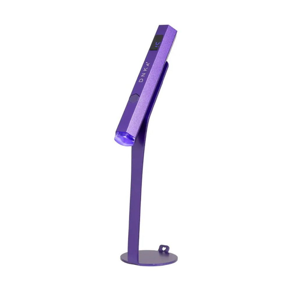 УФ светодиодный фонарик DNKa Lamp For Manicure Purple для экспресс-сушки гель-лака с подставкой цвет фиолетовый