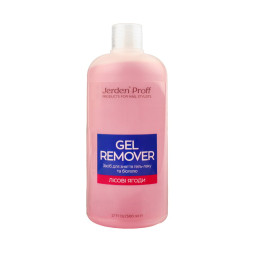 Жидкость для снятия гель-лака. биогеля Jerden Proff Gel Remover. лесные ягоды. 500 мл