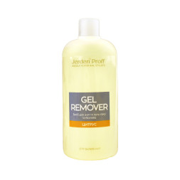 Жидкость для снятия гель-лака. биогеля Jerden Poff Gel Remover. цитрус. 500 мл