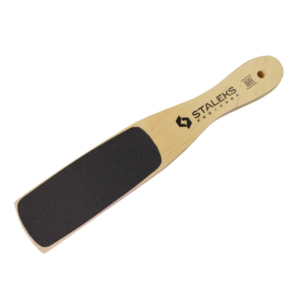 Педикюрная терка Staleks Beauty&Care 10 Type 2. 100/180 изогнутая. ольха
