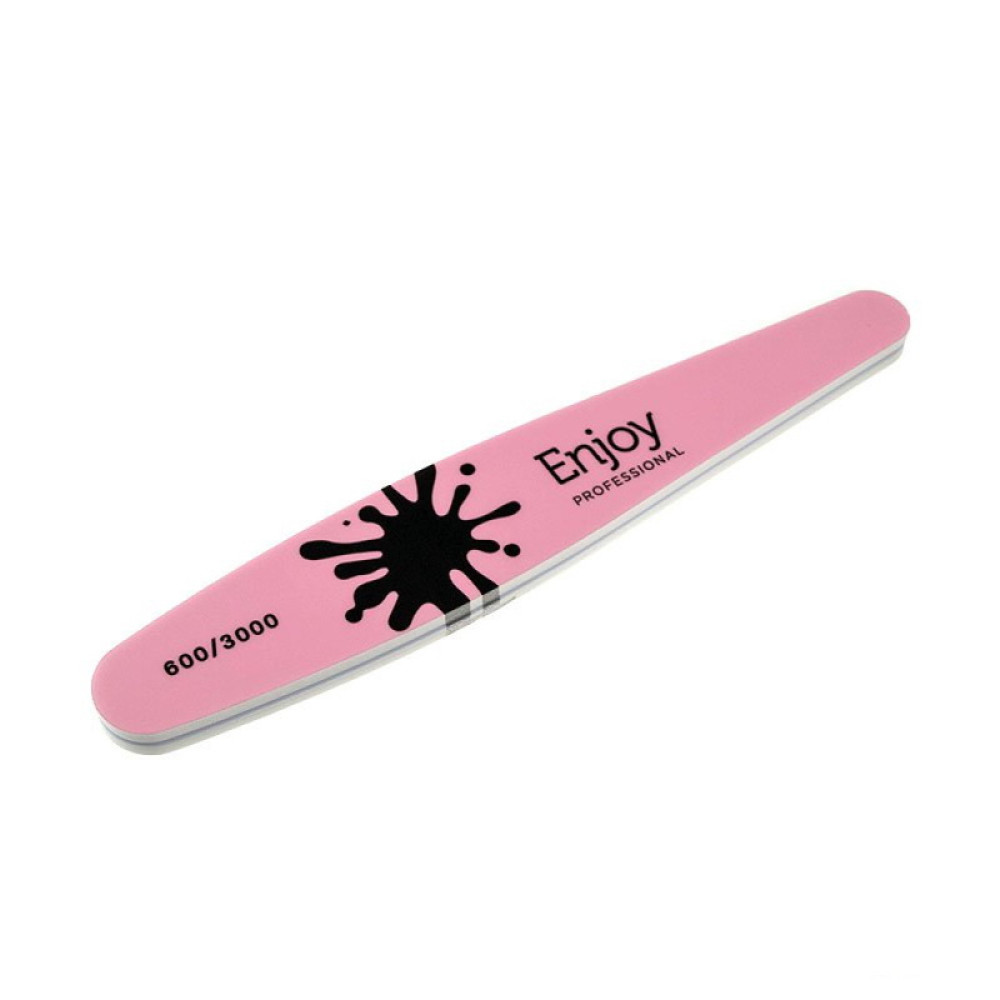 Полірувальник для нігтів Enjoy Professional 600/3000 Pink Shine