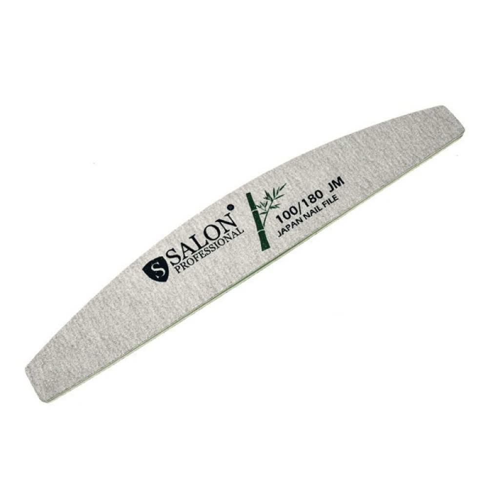 Пилка для ногтей Salon Professional 100/180 Japan Nail File. полукруг