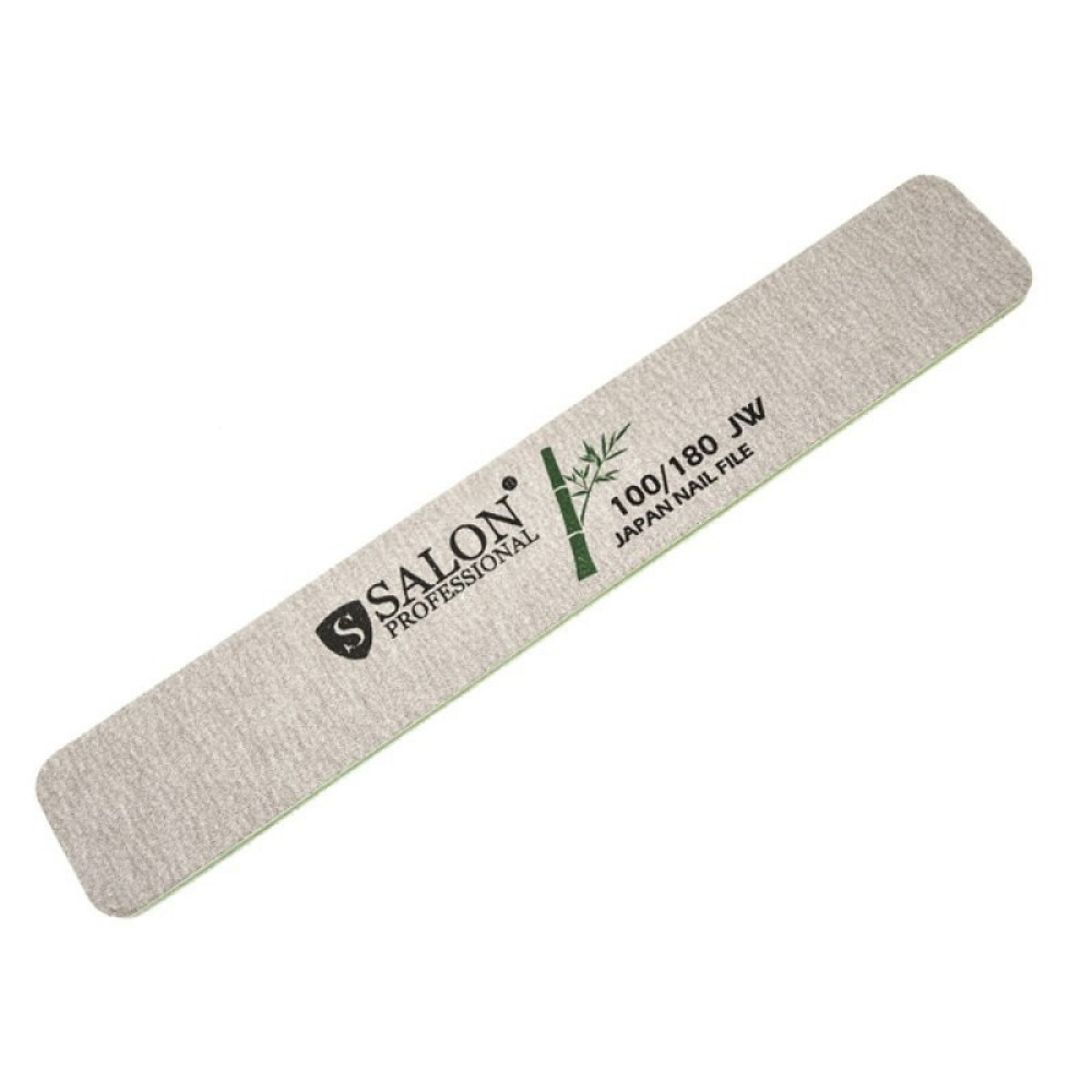 Пилка для ногтей Salon Professional 100/180 Japan Nail File. прямая широкая