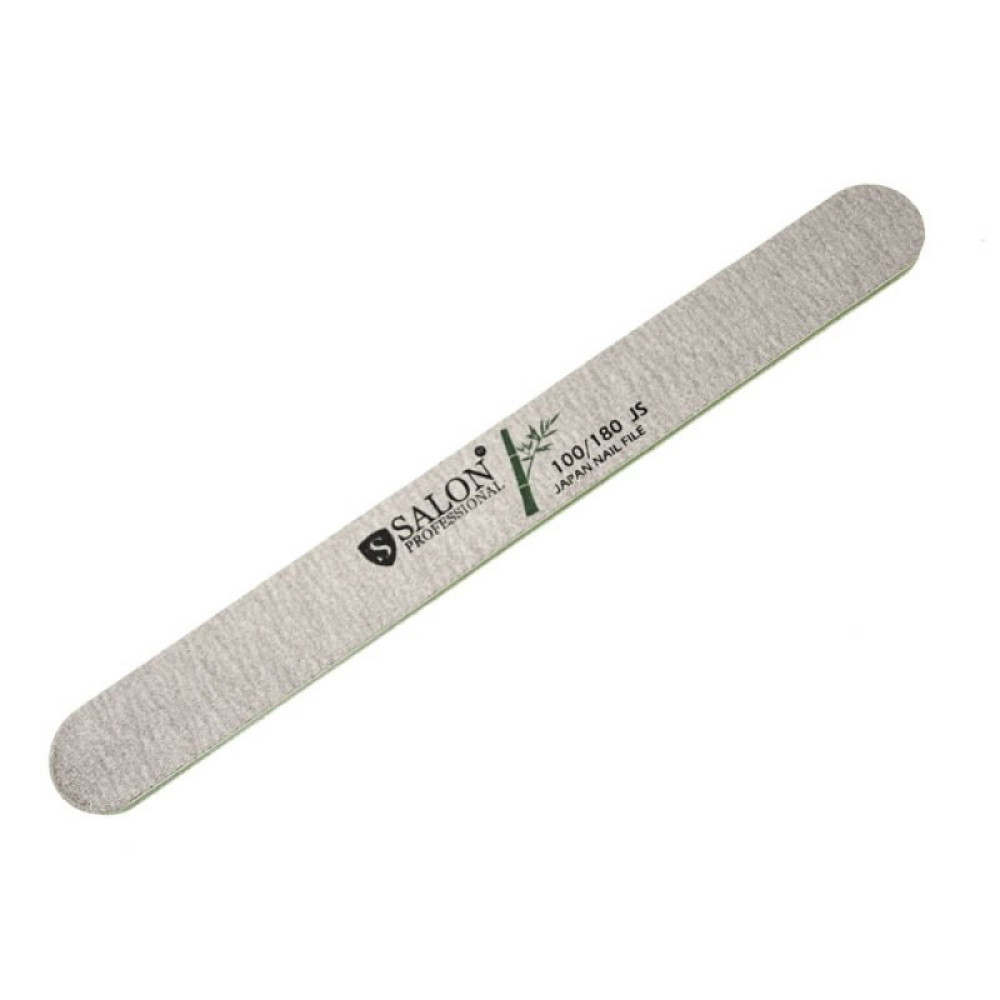 Пилка для ногтей Salon Professional 100/180 Japan Nail File. прямая узкая