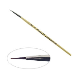 Кисть для рисования Starlet Professional 000. искусственный ворс