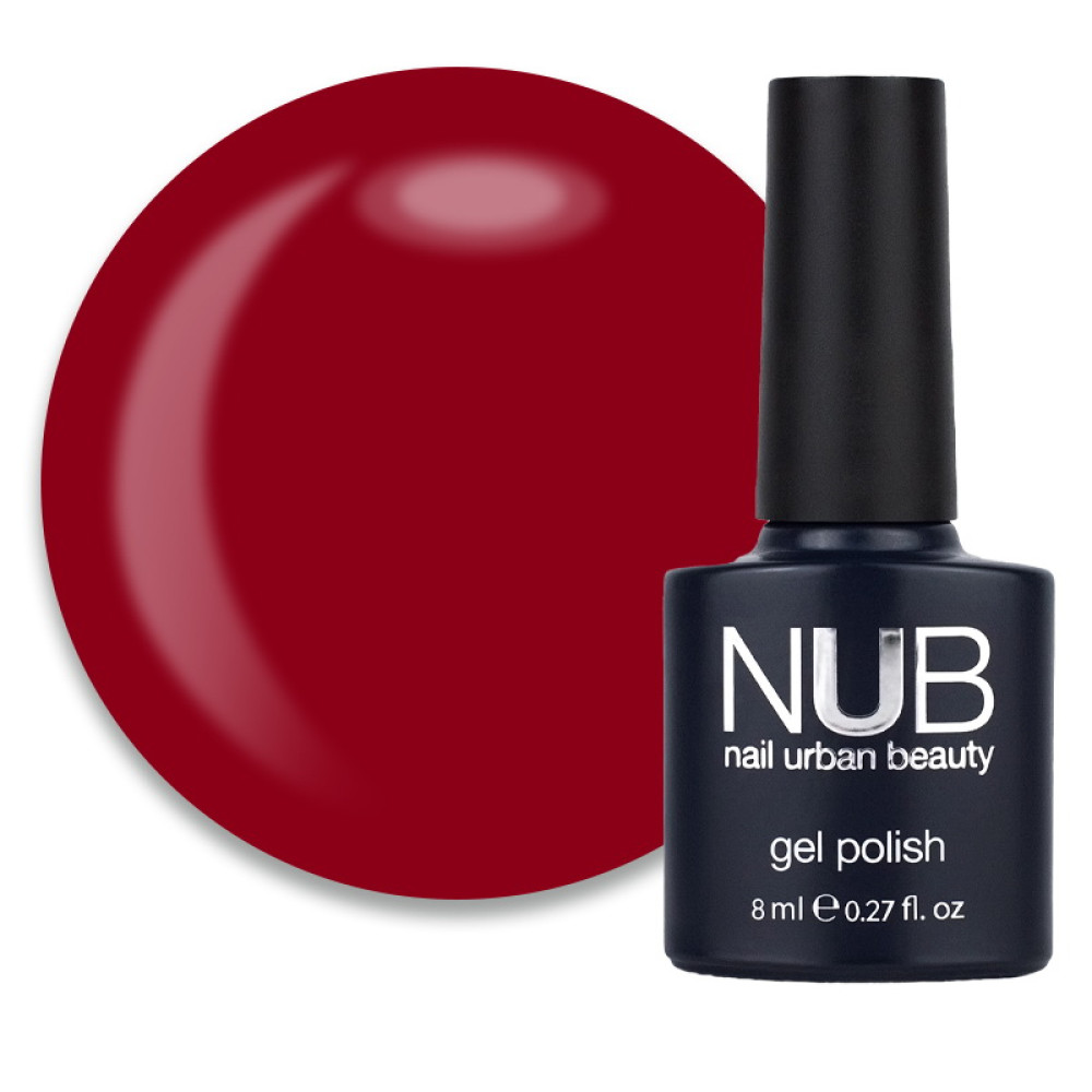 Гель-лак NUB 089 Dark Love бордовый. 8 мл