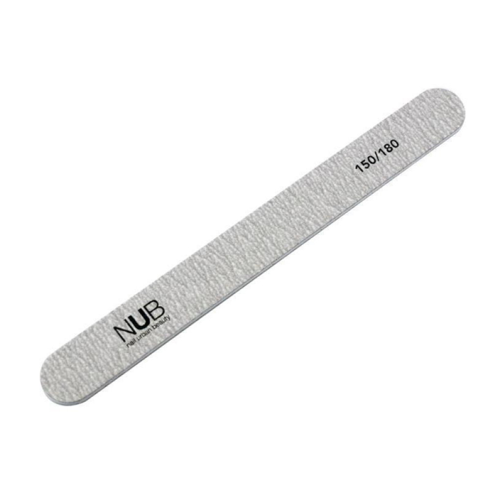 Пилка для ногтей NUB 150/180 прямая. цвет серый