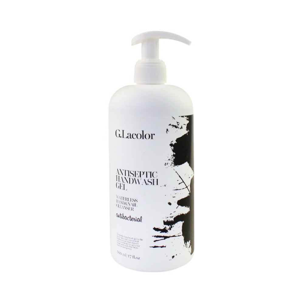 Гель антисептический для рук и ногтей Waterless Hand&Nail Cleanser G.Lacolor. 500 мл