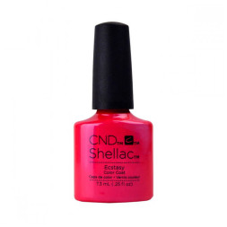 CND Shellac Ecstasy малиновый с шиммерами. 7.3 мл