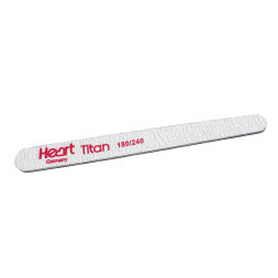 Пилка для ногтей Heart Grey 180/240. на титановой основе. капелька