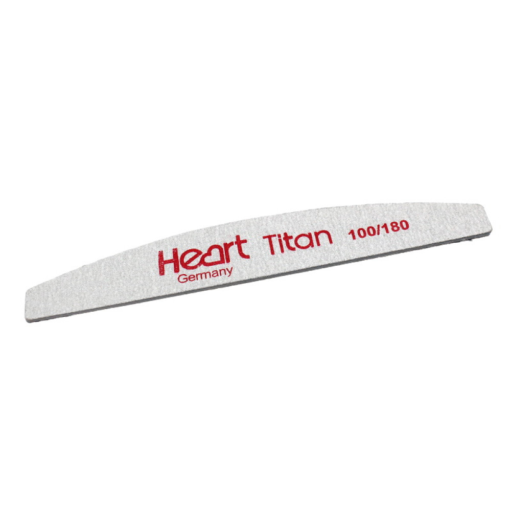 Пилка для ногтей Heart Half Titan 100/180. полукруг