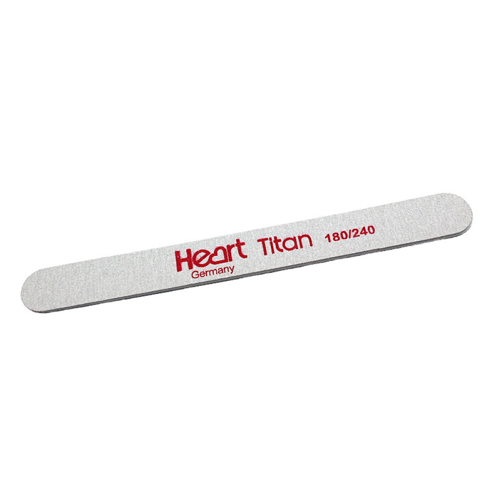 Пилка для ногтей Heart Line Titan 180/240. прямая