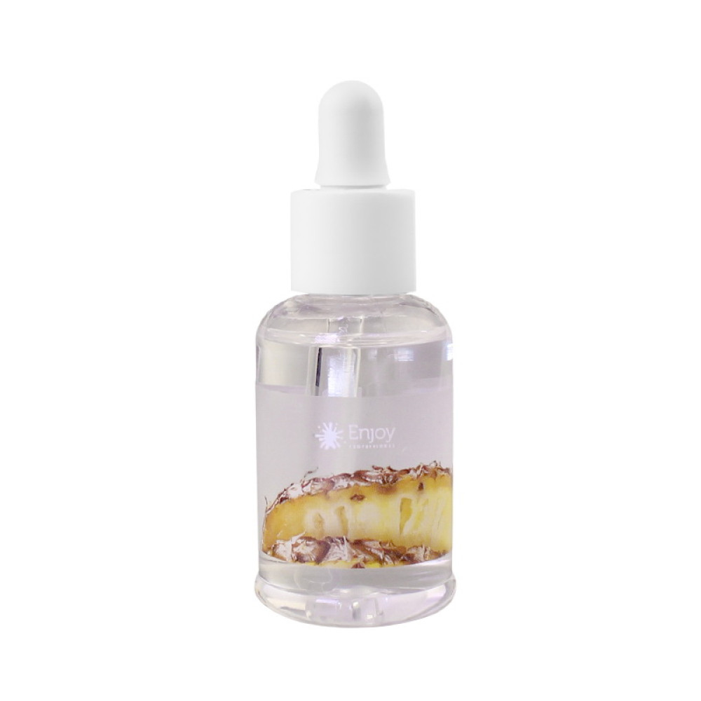 Масло для кутикулы Enjoy Professional Pink Cuticle Oil с пипеткой. Ананас. 50 мл