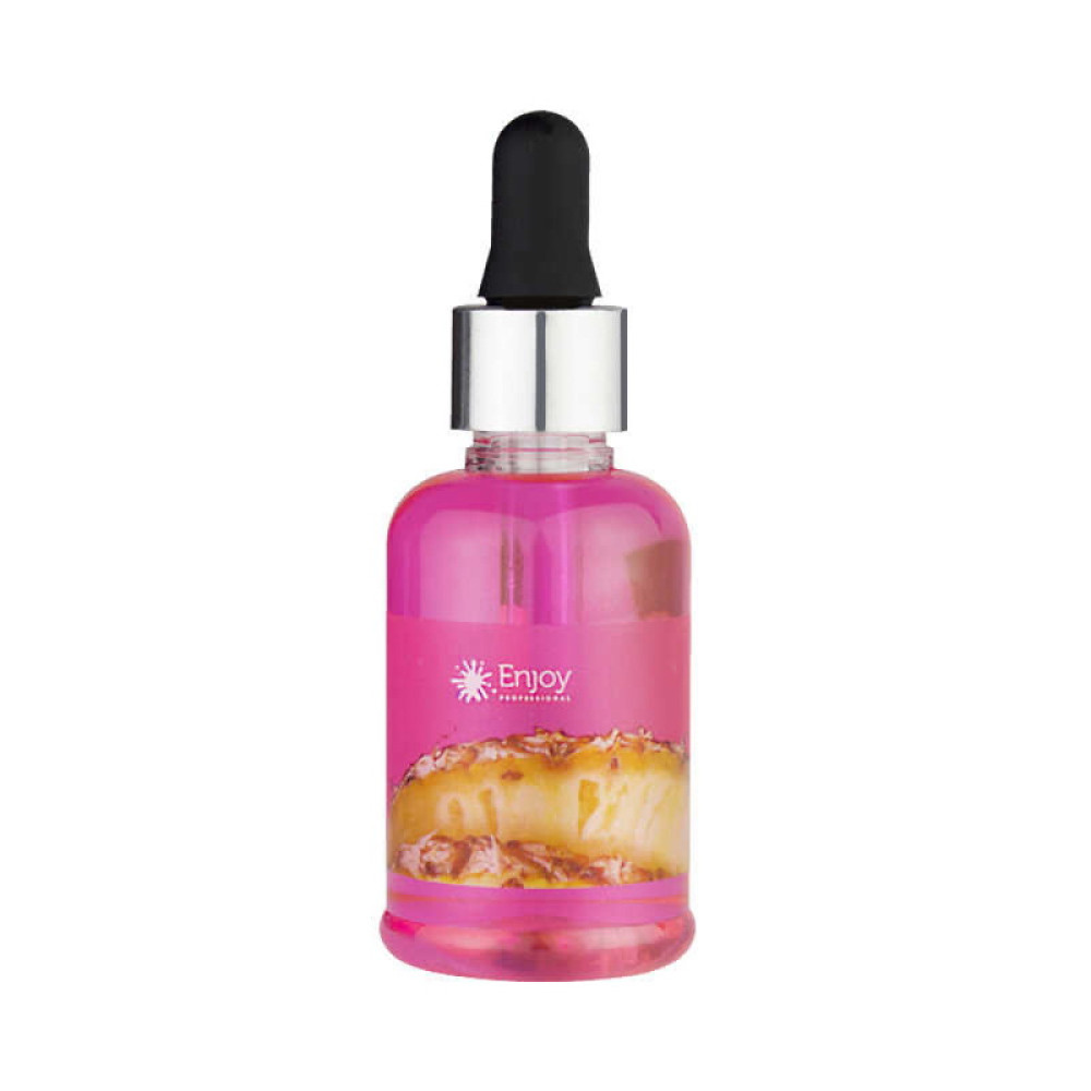 Масло для кутикулы Enjoy Professional Pink Cuticle Oil с пипеткой. Ананас. 50 мл