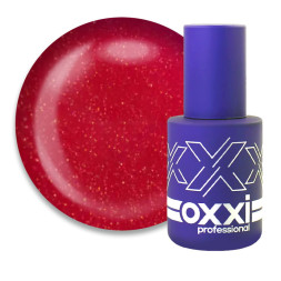Гель-лак Oxxi Professional 150 яскравий червоний з мікроблиском. 10 мл