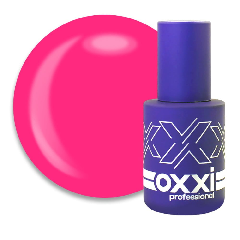 Гель-лак Oxxi Professional 159 яскравий рожевий неоновий. 10 мл