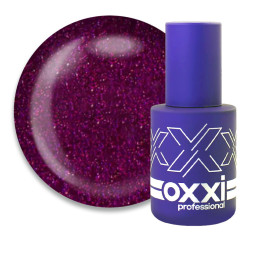 Гель-лак Oxxi Professional 087 вишневий з мікроблиском. 10 мл