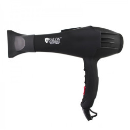 Фен Salon Professional 7777 с ионизацией. профессиональный. 2400 W. цвет черный