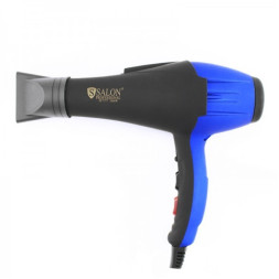 Фен Salon Professional 7777 з іонізацією. професійний. 2400 Вт. колір чорно-синій
