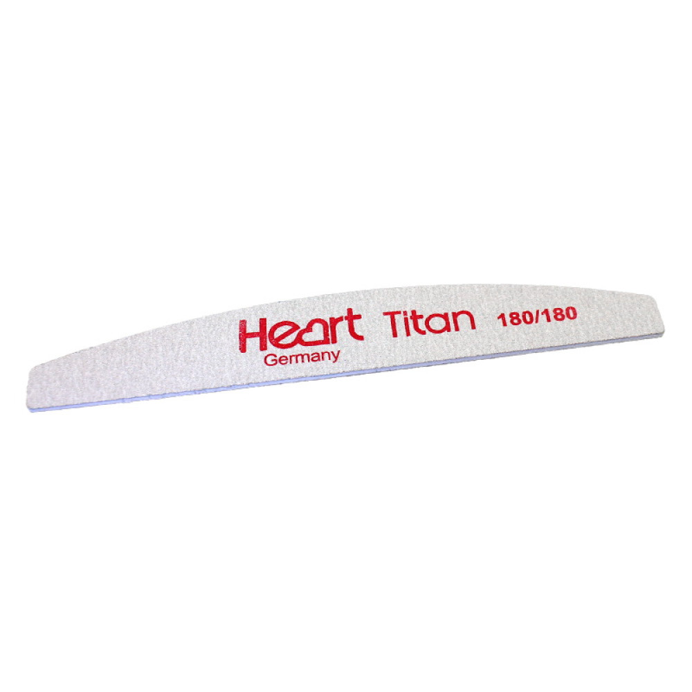 Пилка для нігтів Heart Half Titan 180/180. півкруг