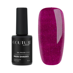 Гель-лак Couture Color 073 малинова фуксія з перламутром і шимерами. 9 мл