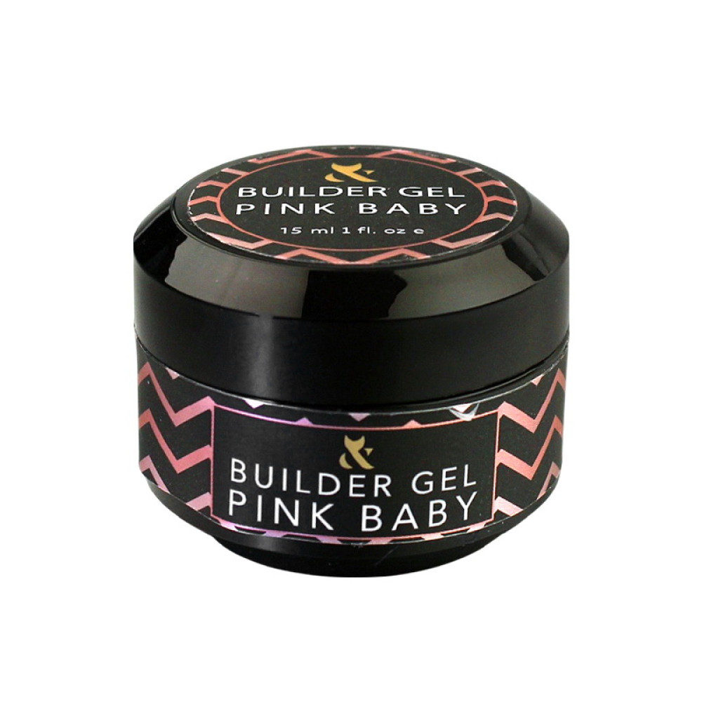 Гель F.O.X строительный Builder Gel Pink Baby розовый 15 мл