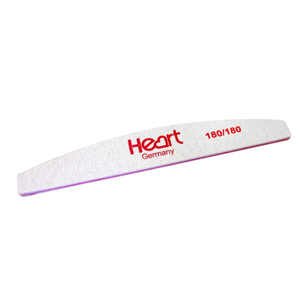 Пилка для нігтів Heart Half 180/180. півкруг