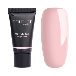 Акрил-гель Couture Color Acrylic Gel 02 Light Pink блідо-рожевий. 30 мл
