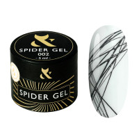 Гель Паутинка F.O.X Spider Gel 02 цвет черный 5 мл...