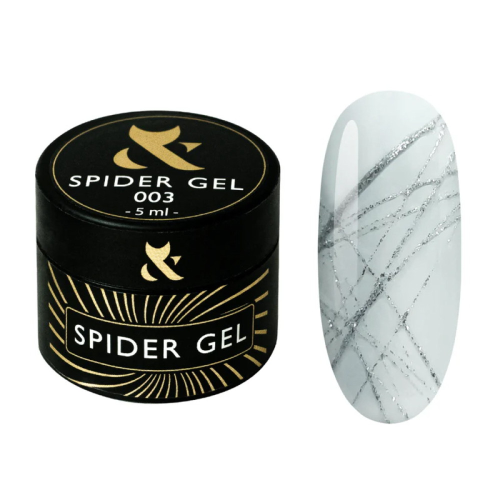 Гель Паутинка F.O.X Spider Gel 03 цвет серебро 5 мл