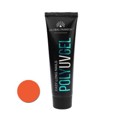 Полігель Global Fashion Poly Uv Gel Easy Long Nails 03. оранжовий. 30 мл