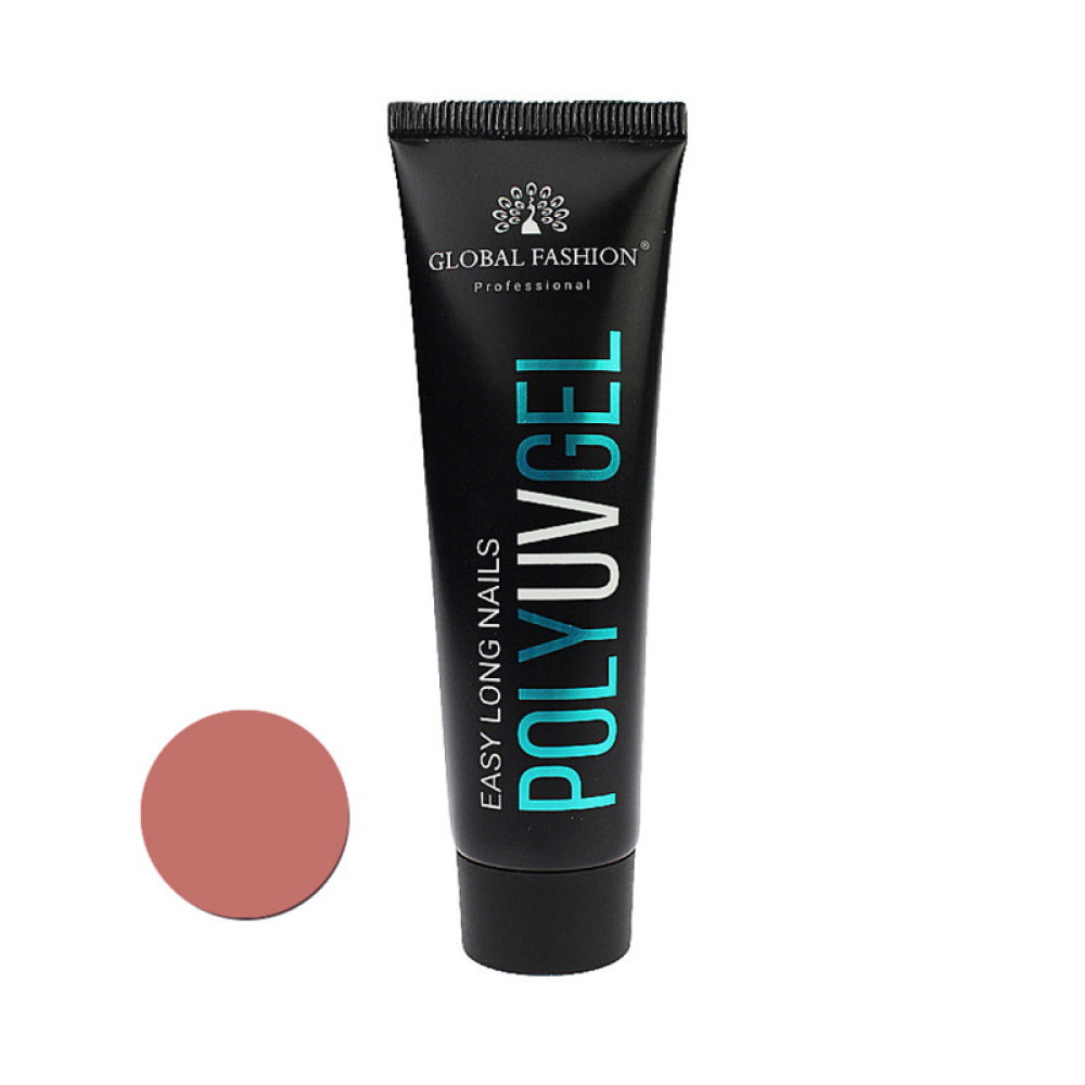 Полігель Global Fashion Poly Uv Gel Easy Long Nails 06 латте. 30 мл