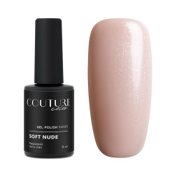 Гель-лак Couture Color Soft Nude SN 09 светлый карамельно-розовый с перламутром. 9 мл