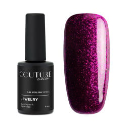 Гель-лак Couture Color Jewerly J06 фіолетовий з рожевою мікрослюдою. 9 мл Гель-лак Couture Color Jewerly J06 фіолетовий з рожевою мікрослюдою. 9 мл