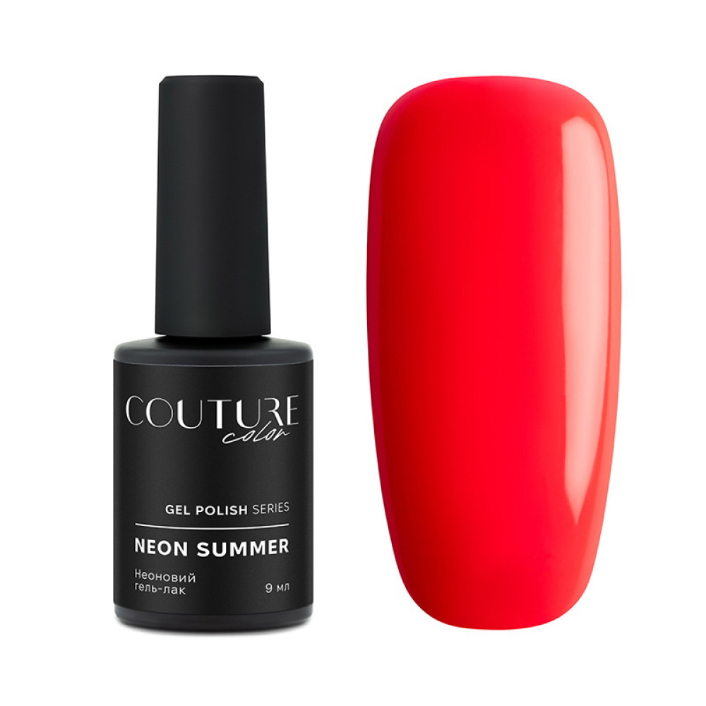 Гель-лак Couture Color Neon Summer 06 яскравий рожевий неон. 9 мл