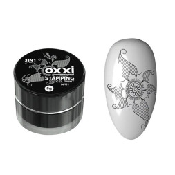 Гель-фарба для стемпінга Oxxi Professional № 01 колір чорний. 5 г