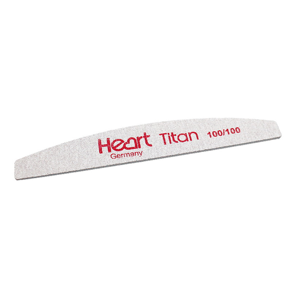 Пилка для ногтей Heart Half Titan 100/100. полукруг