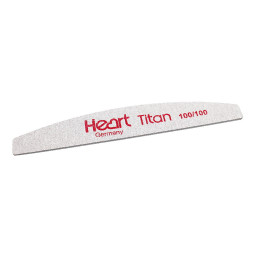 Пилка для нігтів Heart Half Titan 100/100. напівколо