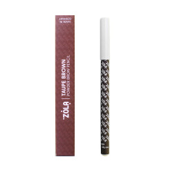 Олівець для брів ZOLA Powder Brow Pencil Taupe Brown пудровий сіро-коричневий 1 19 г