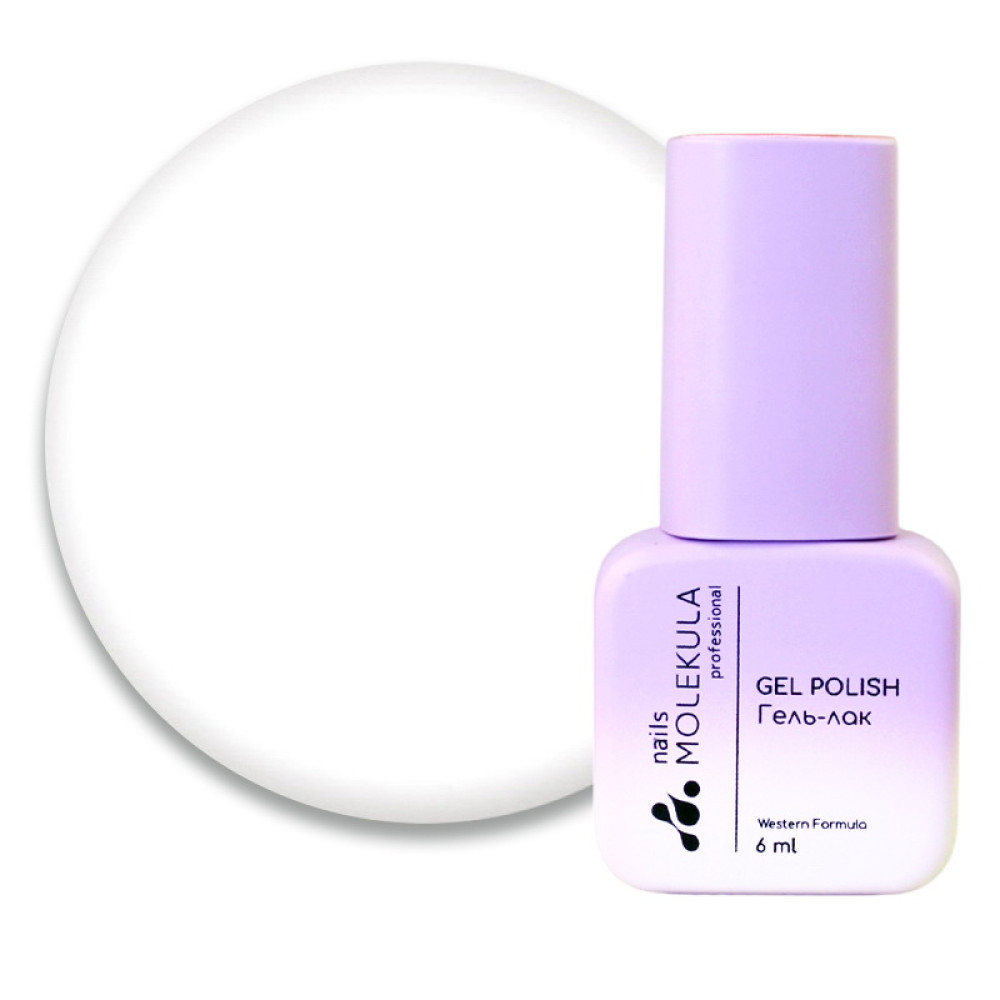 Гель-лак Nails Molekula 001 ультра белый 6 мл