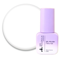 Гель-лак Nails Molekula 001 ультра белый 6 мл