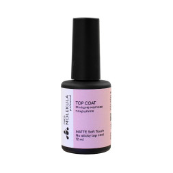 Топ матовий для гель-лаку без липкого шару Nails Molekula Matte Soft Touch No Sticky Top Coat. 12 мл