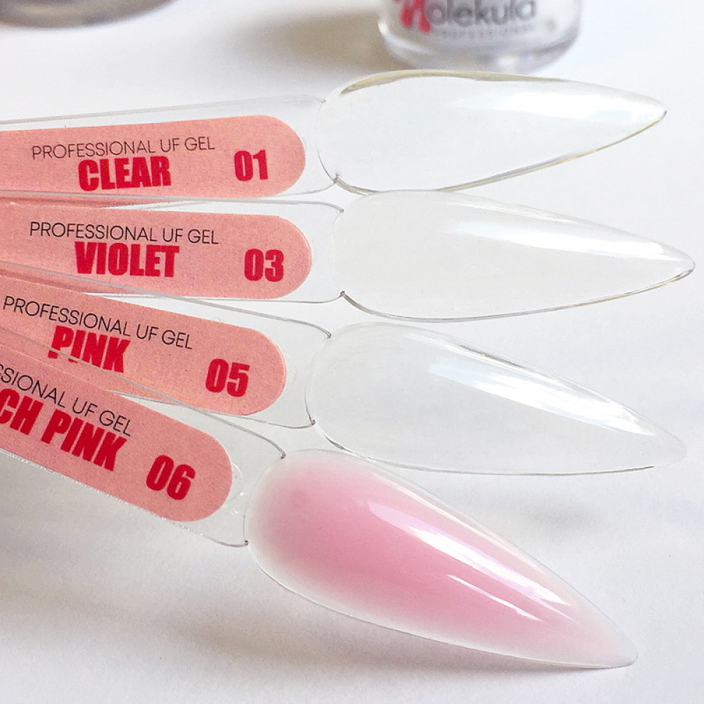 Гель строительный полукамуфляжный Nails Molekula Gel 06 French Pink. розовый. 30 мл