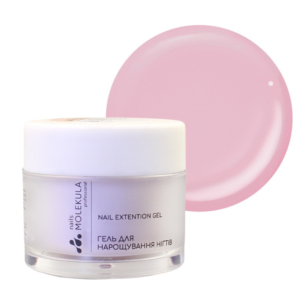 Гель будівельний напів камуфлюючий Nails Molekula Gel 06 French Pink. 15 мл