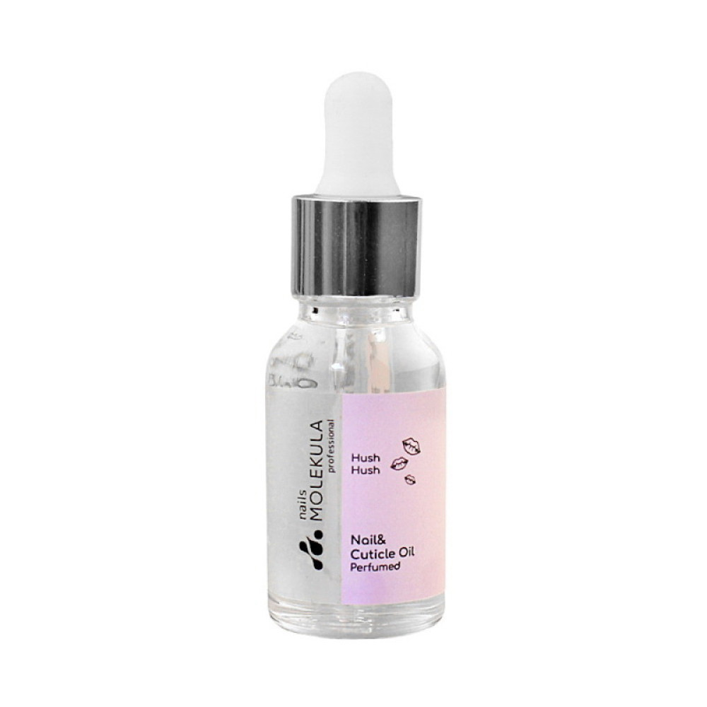 Масло для кутикулы Nails Molekula Perfume Nail Oil Hush Hush парфюмированное. с пипеткой. 15 мл