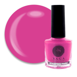 Лак-краска для стемпинга Saga Professional Stamping Paint 06 розовый. 8 мл